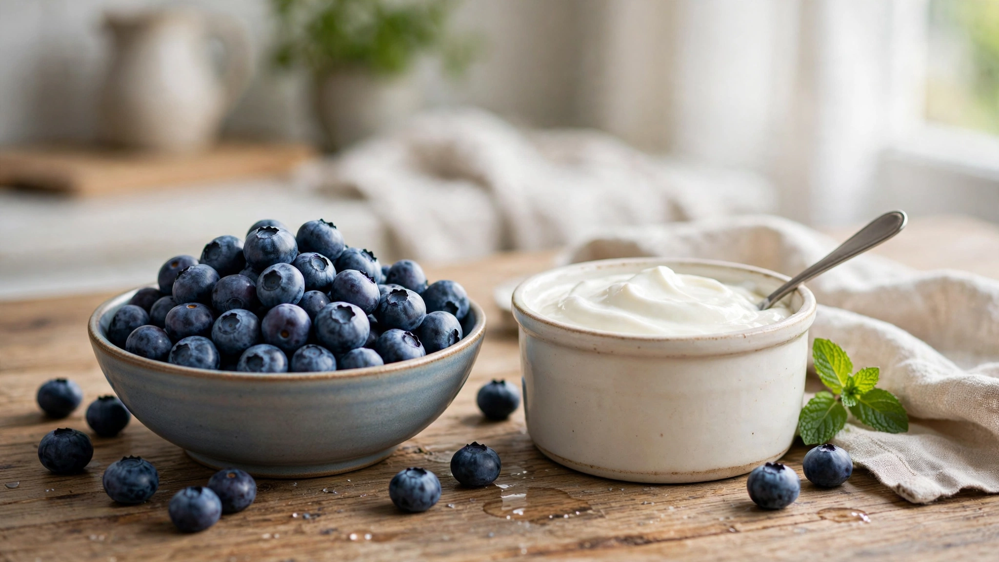 Fresh blueberries, antioxidant rich foods for concentration and clear thinking