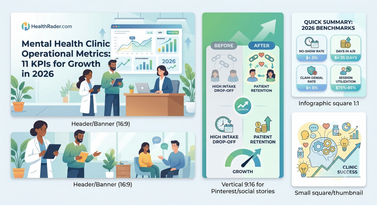 mental health clinic operational metrics