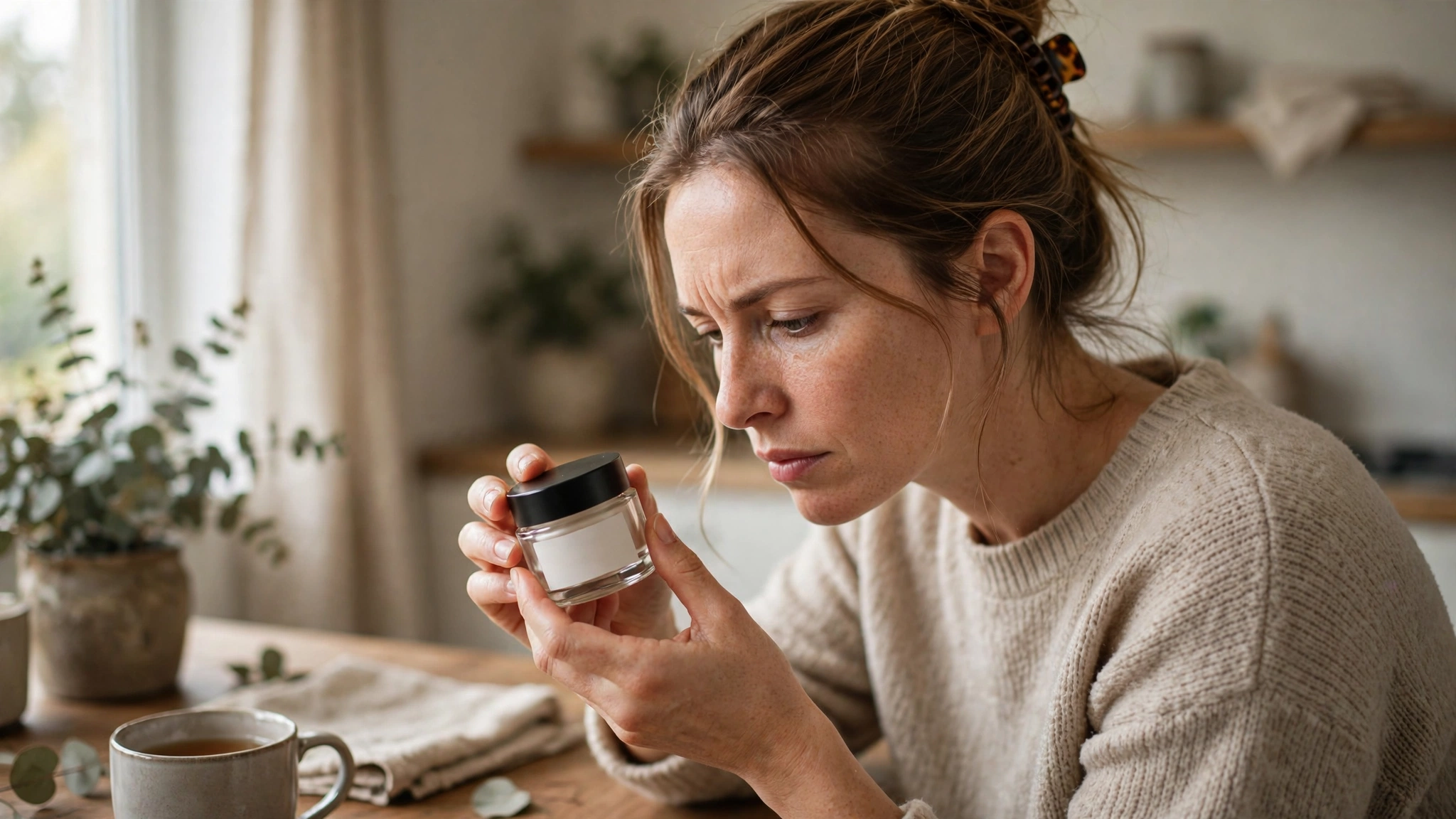 Reading the ingredient label closely before judging any new skincare product