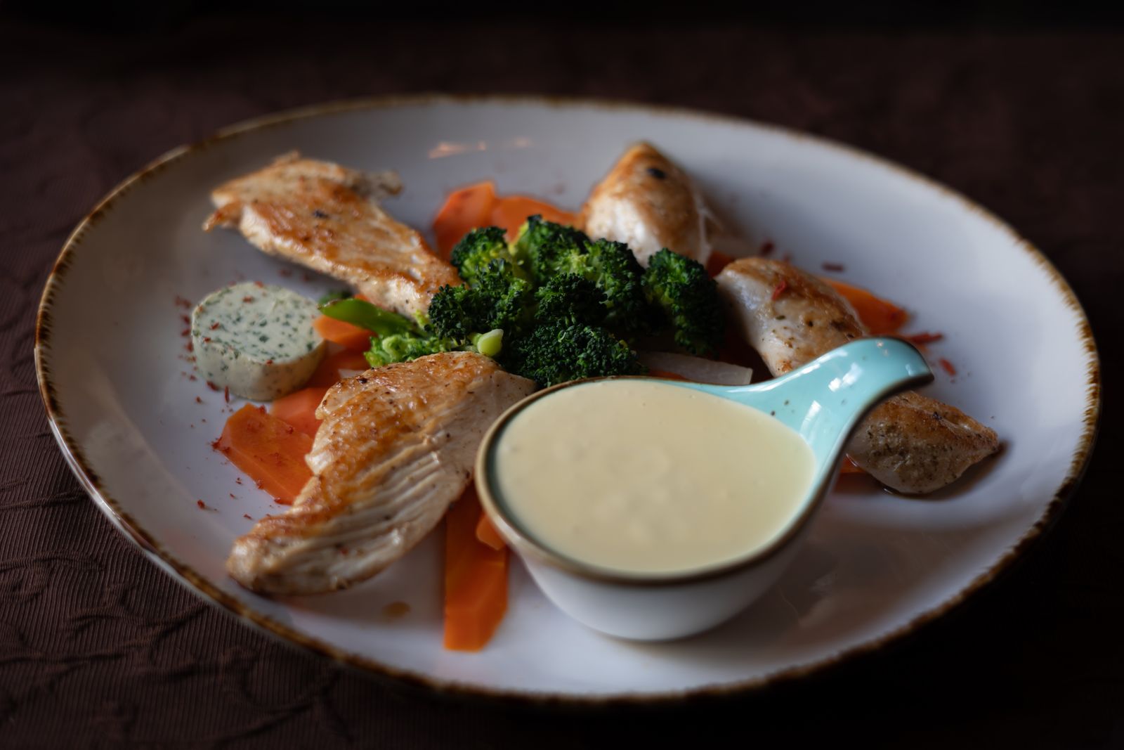 A balanced high protein meal plate
