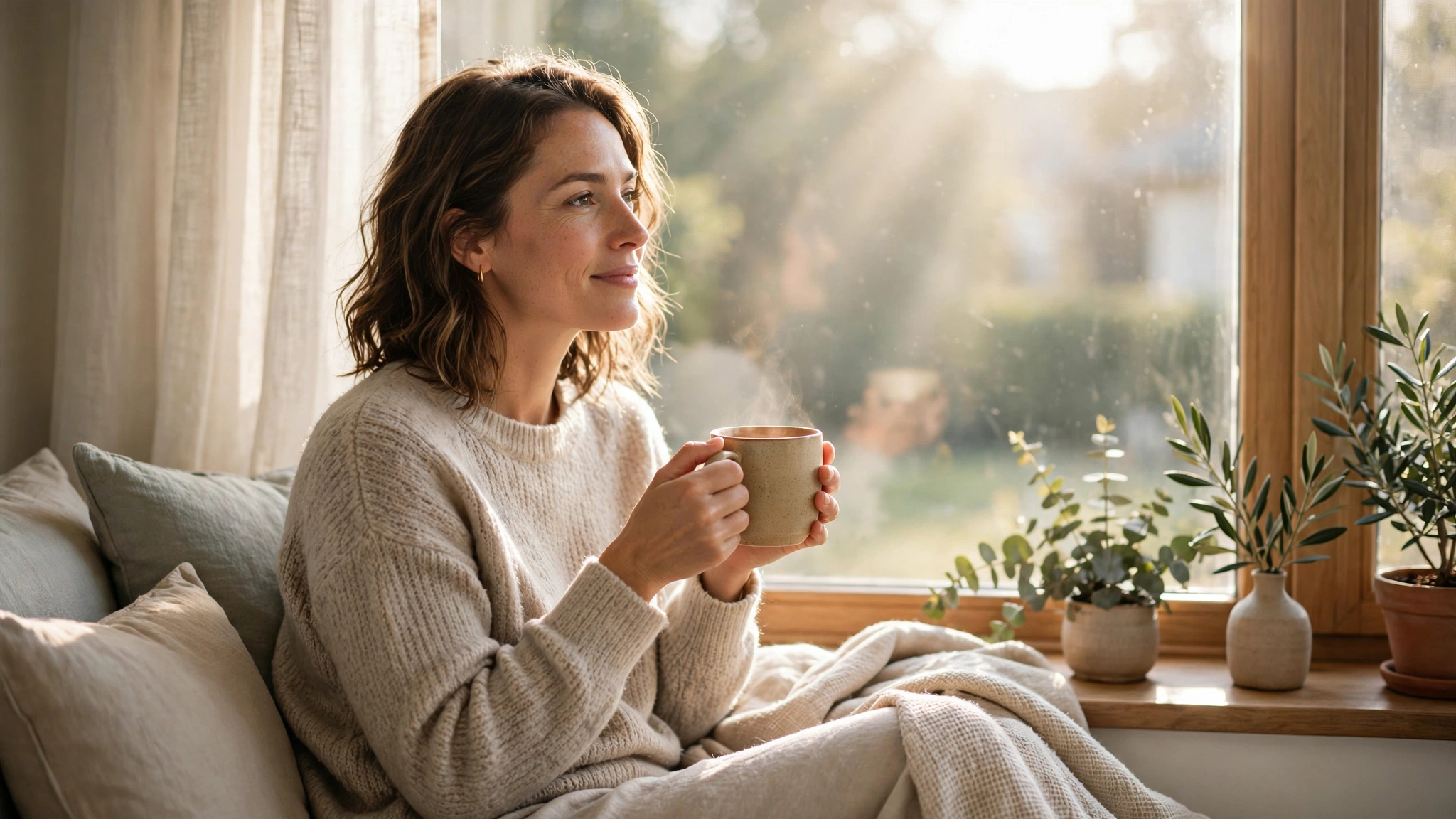 A calm morning moment at home, showing why mental health matters for everyday life
