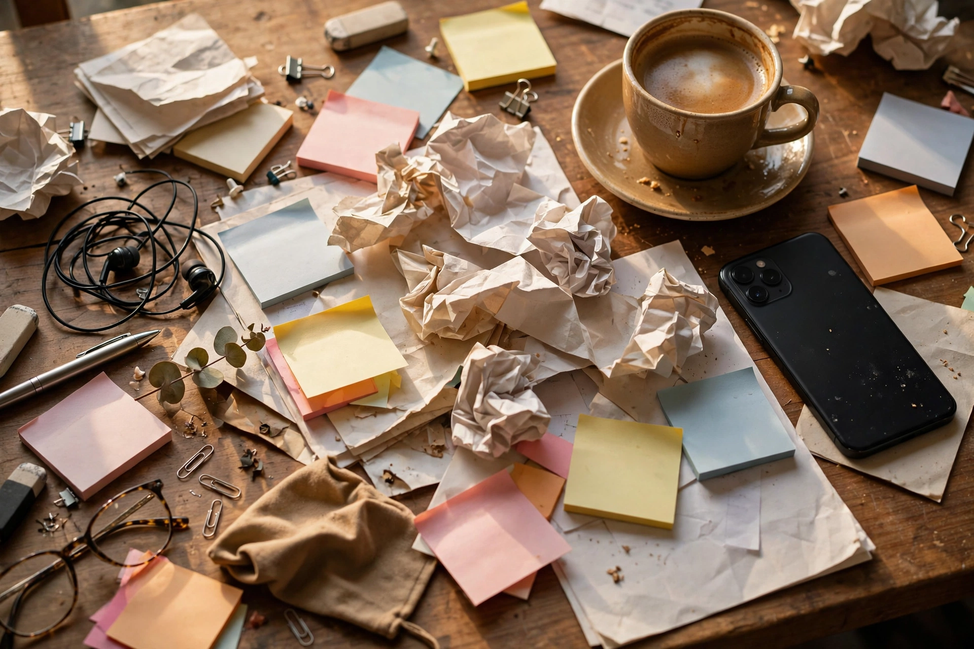 Clutter, caffeine, and constant notifications can keep the body stuck in alert mode