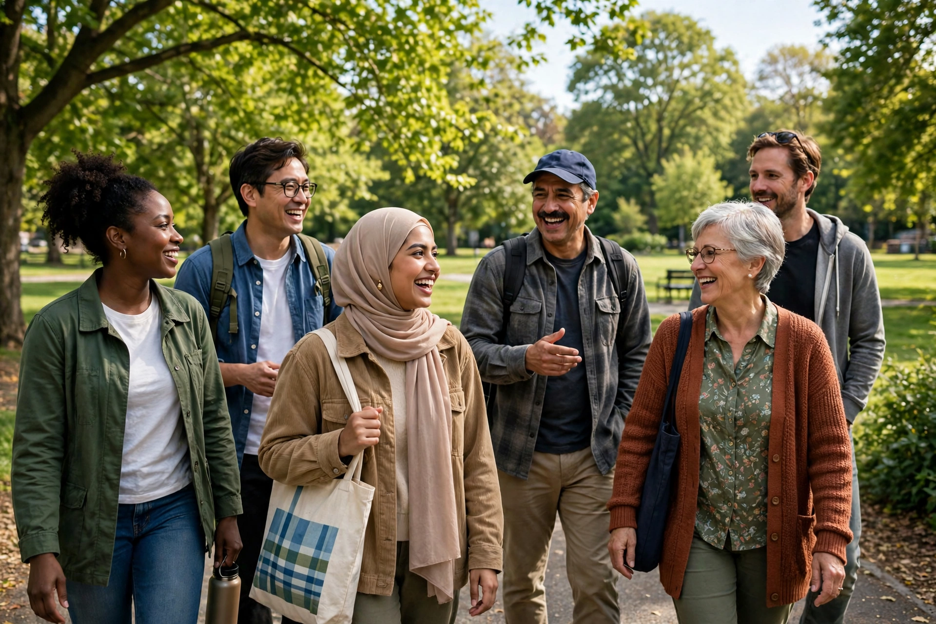 A community walk during the October mental health awareness month in Australia