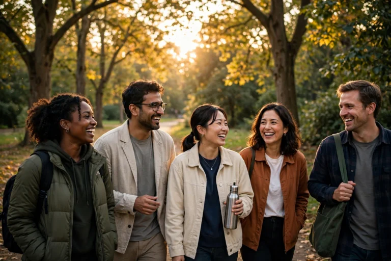 People wearing green ribbons at a Mental Health Awareness Month 2026 community event