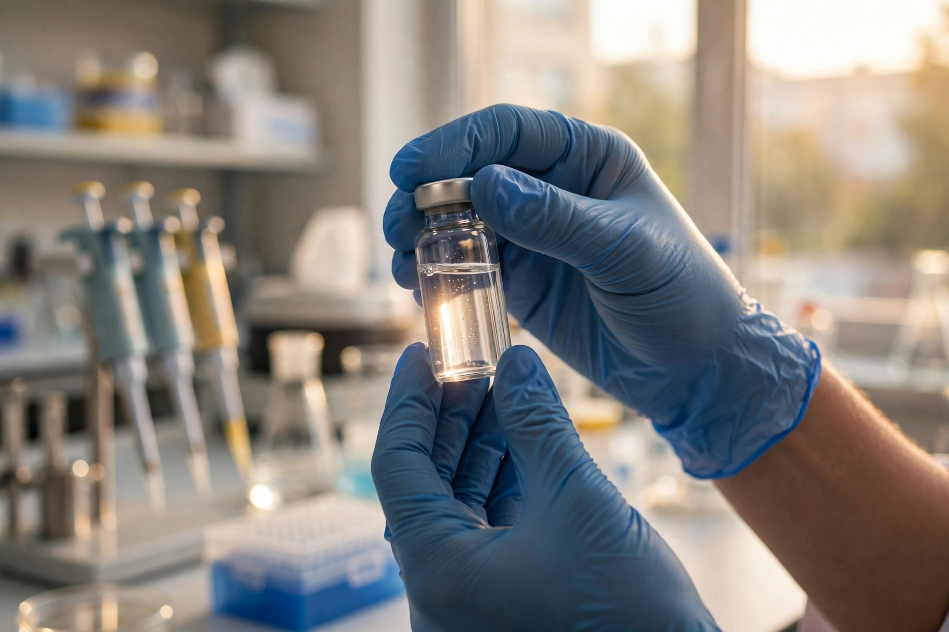 A vaccine vial, a safe way to train your immune memory before a real infection