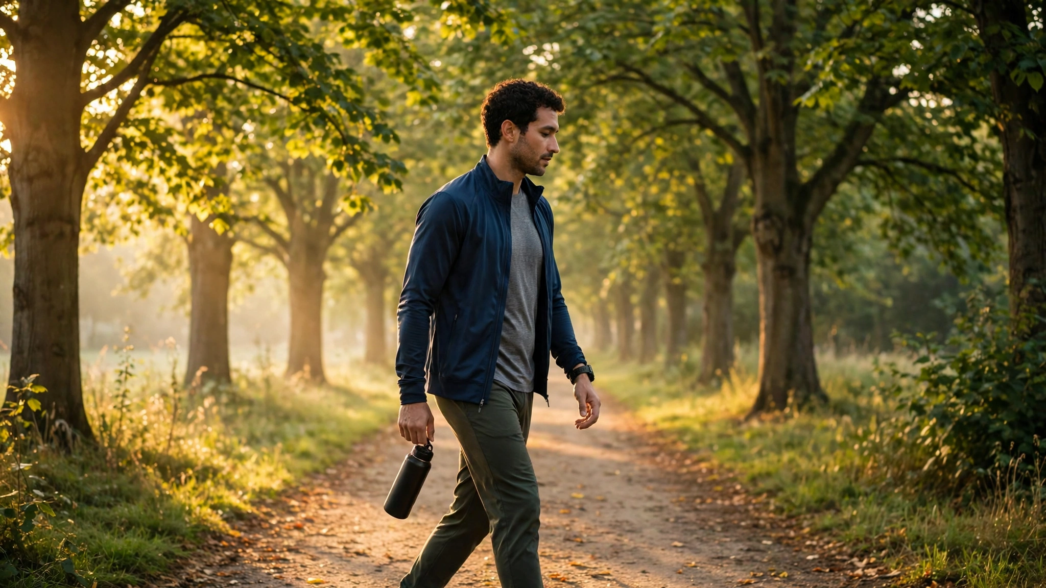 Short walk in sensible sunlight for vitamin D, which plays a real role in immune responses