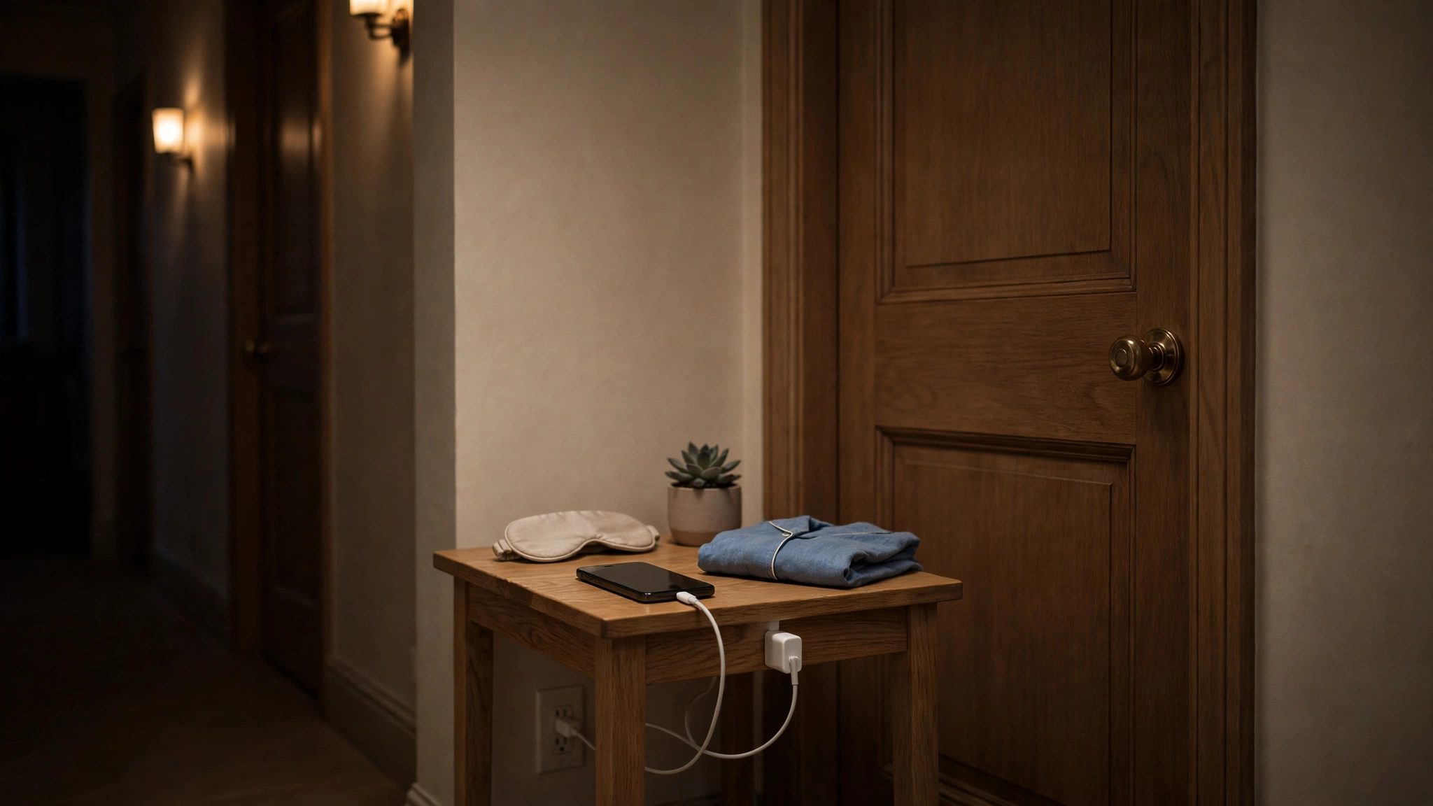 Phone charging outside the bedroom at night, a healthy social media habit for better mental health